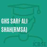 Ghs Sarf Ali Shah(Rmsa) Secondary School Logo