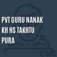 Pvt Guru Nanak Kh Hs Takhtu Pura Senior Secondary School Logo