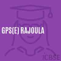 Gps(E) Rajoula Primary School Logo