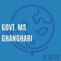 Govt. Ms Ghanghari Middle School Logo