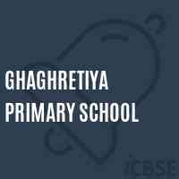 Ghaghretiya Primary School Logo