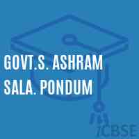 Govt.S. Ashram Sala. Pondum Primary School Logo