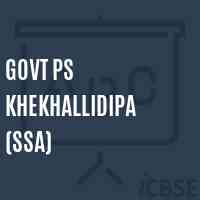 Govt Ps Khekhallidipa (Ssa) Primary School Logo