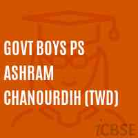 Govt Boys Ps Ashram Chanourdih (Twd) Primary School Logo