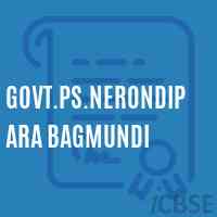 Govt.Ps.Nerondipara Bagmundi Primary School Logo