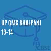 Up Gms Bhalpani 13-14 Middle School Logo
