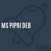 Ms Pipri Deb Middle School Logo