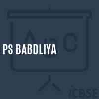 Ps Babdliya Primary School Logo