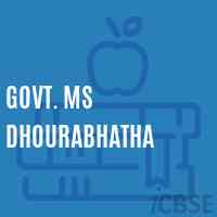 Govt. Ms Dhourabhatha Secondary School Logo