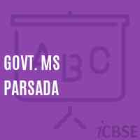 Govt. Ms Parsada High School Logo