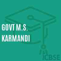 Govt M.S. Karmandi Middle School Logo