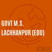 Govt M.S. Lachhanpur (Edu) Middle School Logo