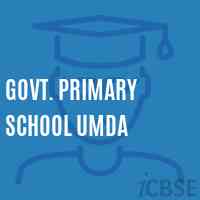 Govt. Primary School Umda Logo