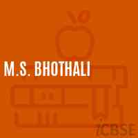 M.S. Bhothali Middle School Logo