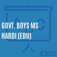 Govt. Boys Ms Hardi (Edu) Middle School Logo