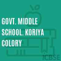 Govt. Middle School. Koriya Colory Logo