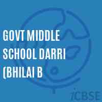 Govt Middle School Darri (Bhilai B Logo