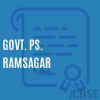 Govt. Ps. Ramsagar Primary School Logo