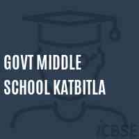 Govt Middle School Katbitla Logo