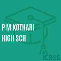 P M Kothari High Sch High School Logo