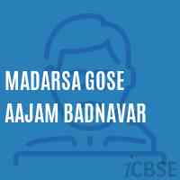 Madarsa Gose Aajam Badnavar Primary School Logo
