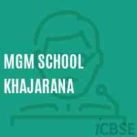 Mgm School Khajarana Logo