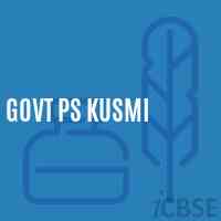 Govt Ps Kusmi Primary School Logo