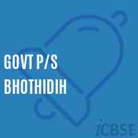Govt P/s Bhothidih Primary School Logo
