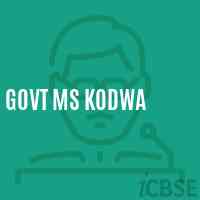 Govt Ms Kodwa Middle School Logo