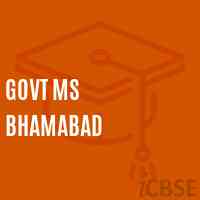 Govt Ms Bhamabad Middle School Logo
