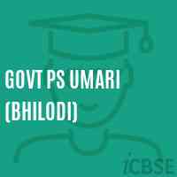 Govt Ps Umari (Bhilodi) Primary School Logo