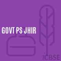 Govt Ps Jhir Primary School Logo