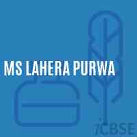 Ms Lahera Purwa Middle School Logo