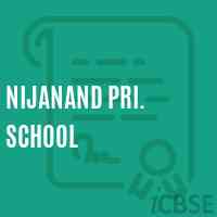 Nijanand Pri. School Logo