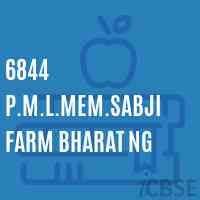 6844 P.M.L.Mem.Sabji Farm Bharat Ng Middle School Logo