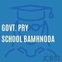 Govt. Pry School Bamhnoda Logo