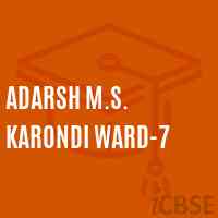 Adarsh M.S. Karondi Ward-7 Primary School Logo
