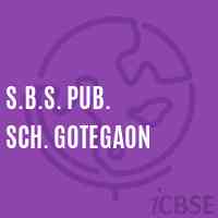 S.B.S. Pub. Sch. Gotegaon Middle School Logo