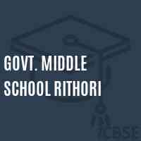 Govt. Middle School Rithori Logo
