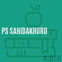 Ps Sahidakhurd Primary School Logo