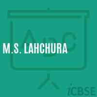 M.S. Lahchura Middle School Logo