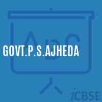 Govt.P.S.Ajheda Primary School Logo