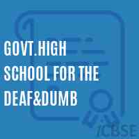 Govt.High School For The Deaf&dumb Logo