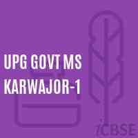 Upg Govt Ms Karwajor-1 Middle School Logo