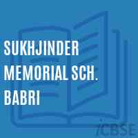 Sukhjinder Memorial Sch. Babri Senior Secondary School Logo