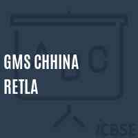Gms Chhina Retla Middle School Logo