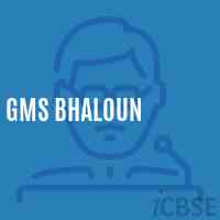 Gms Bhaloun Middle School Logo