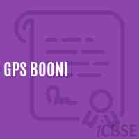 Gps Booni Primary School Logo