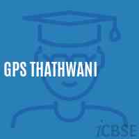 Gps Thathwani Primary School Logo