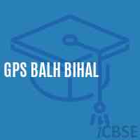 Gps Balh Bihal Primary School Logo